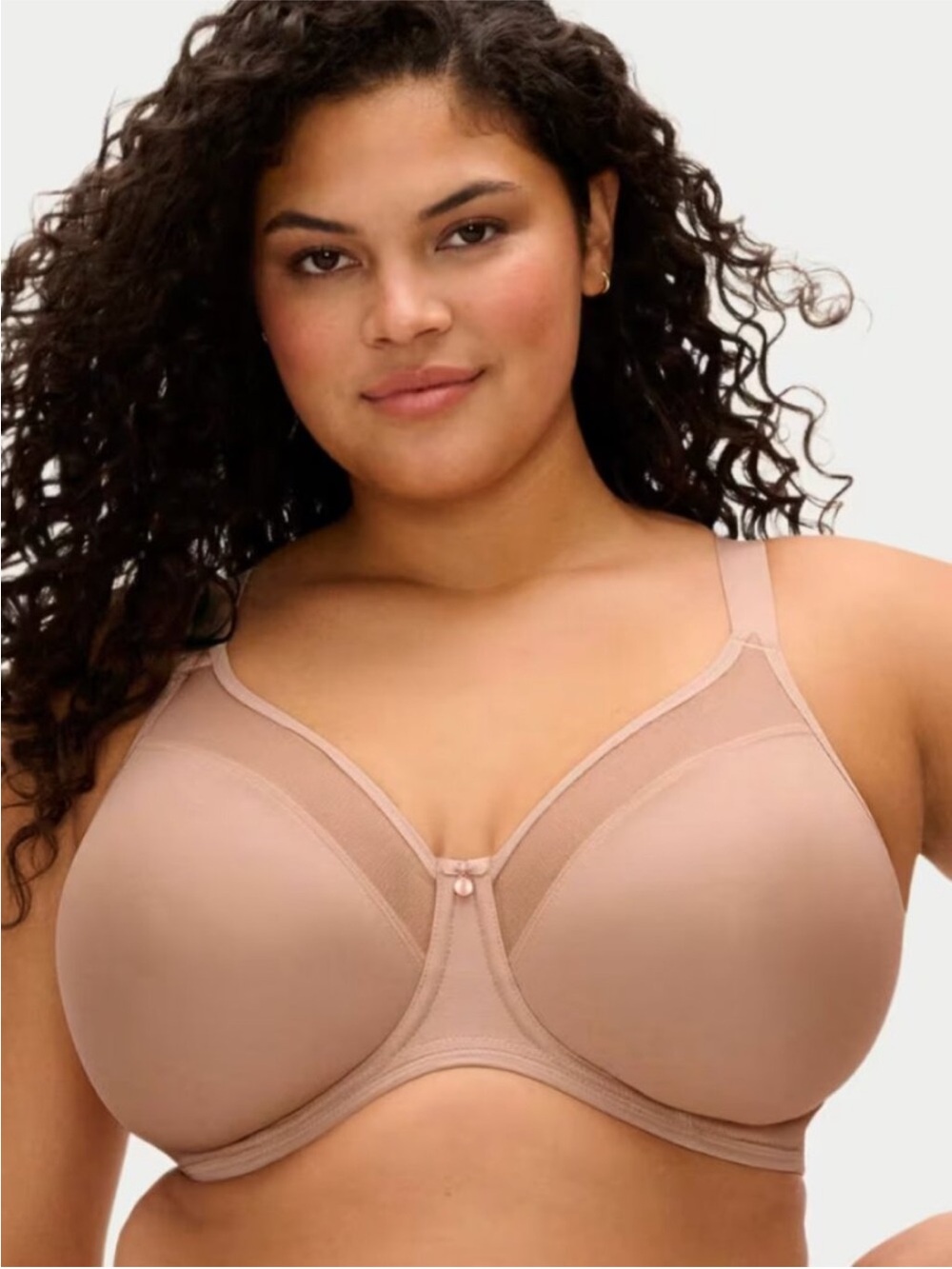 New Elomi EL4301 Smooth Banded Bra Seamless Underwire Beige Size 34i Cream Nude
